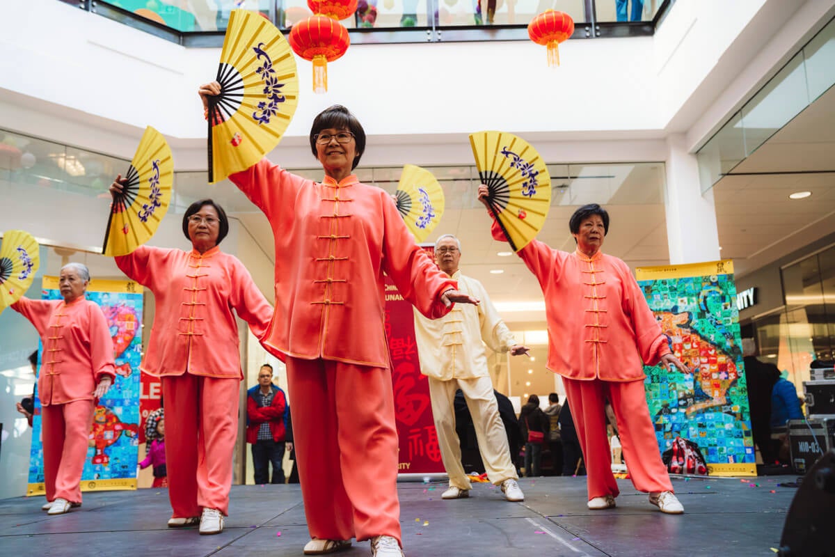 Lunar New Year dancers