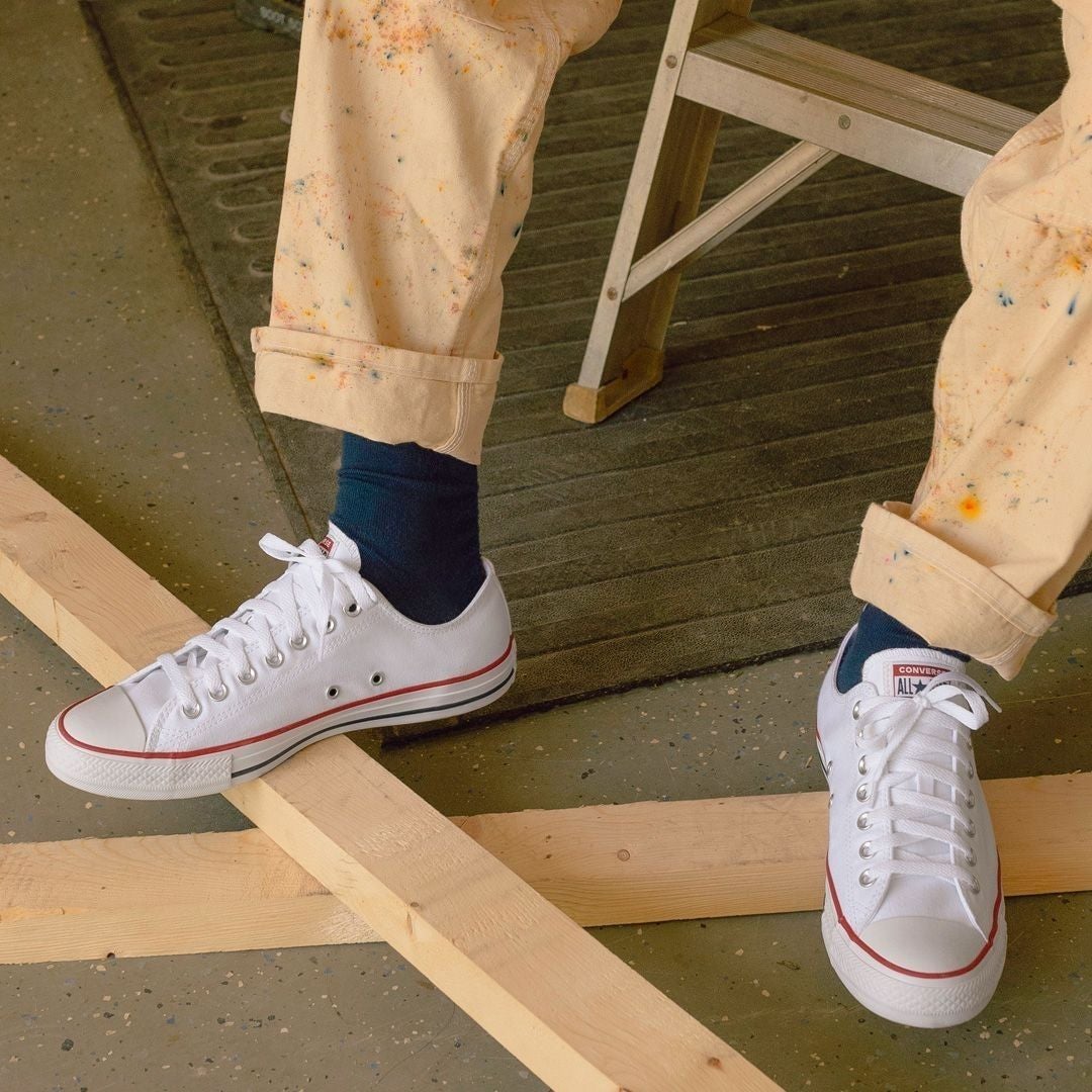White Converse sneakers