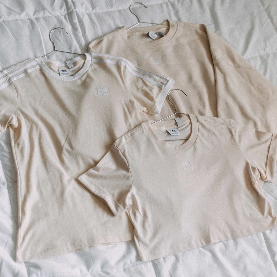 3 shirts in hangers