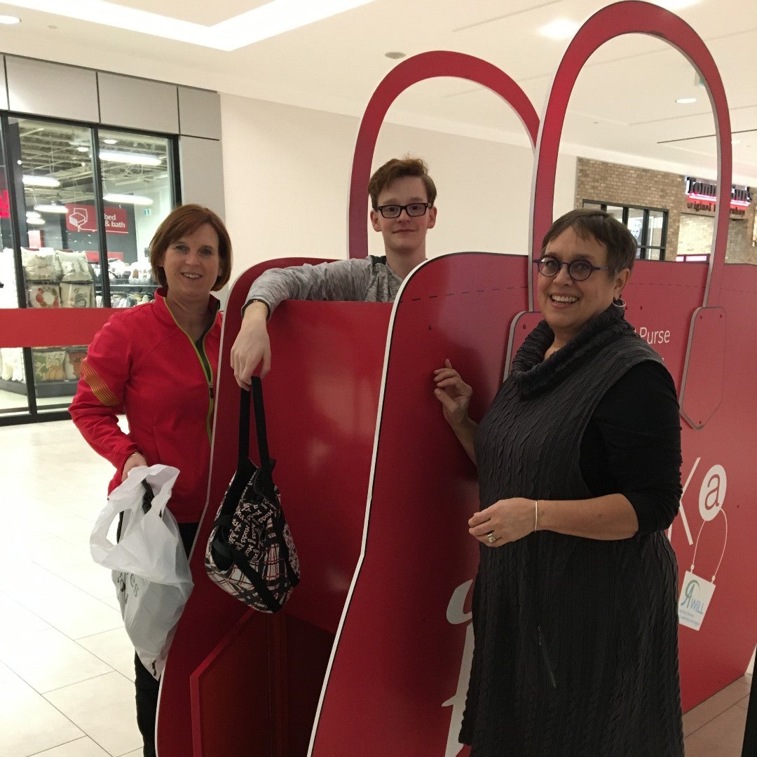 Volunteers collecting donations
