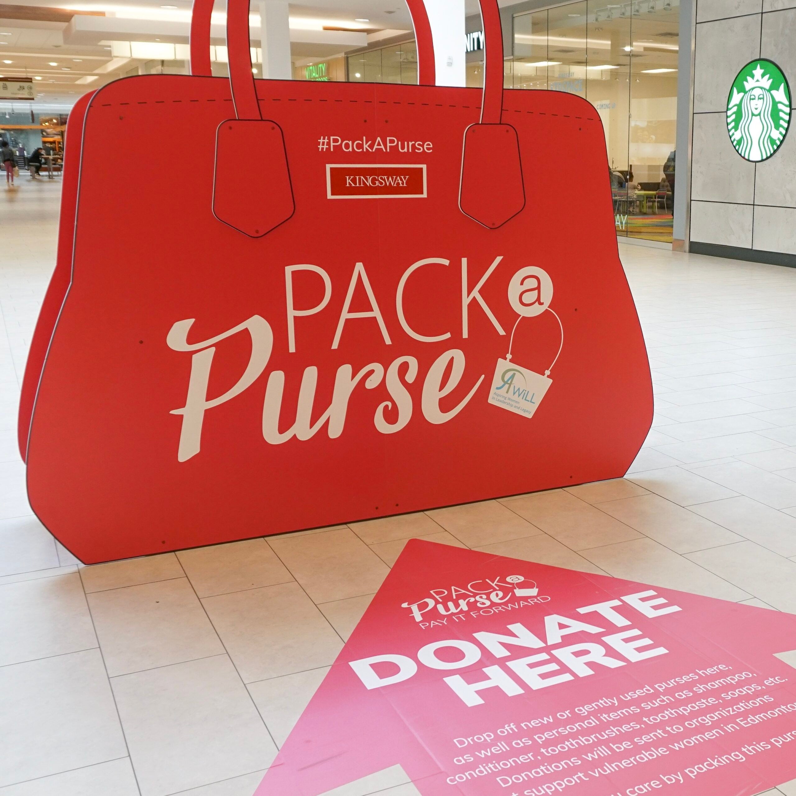 Pack a Purse installation