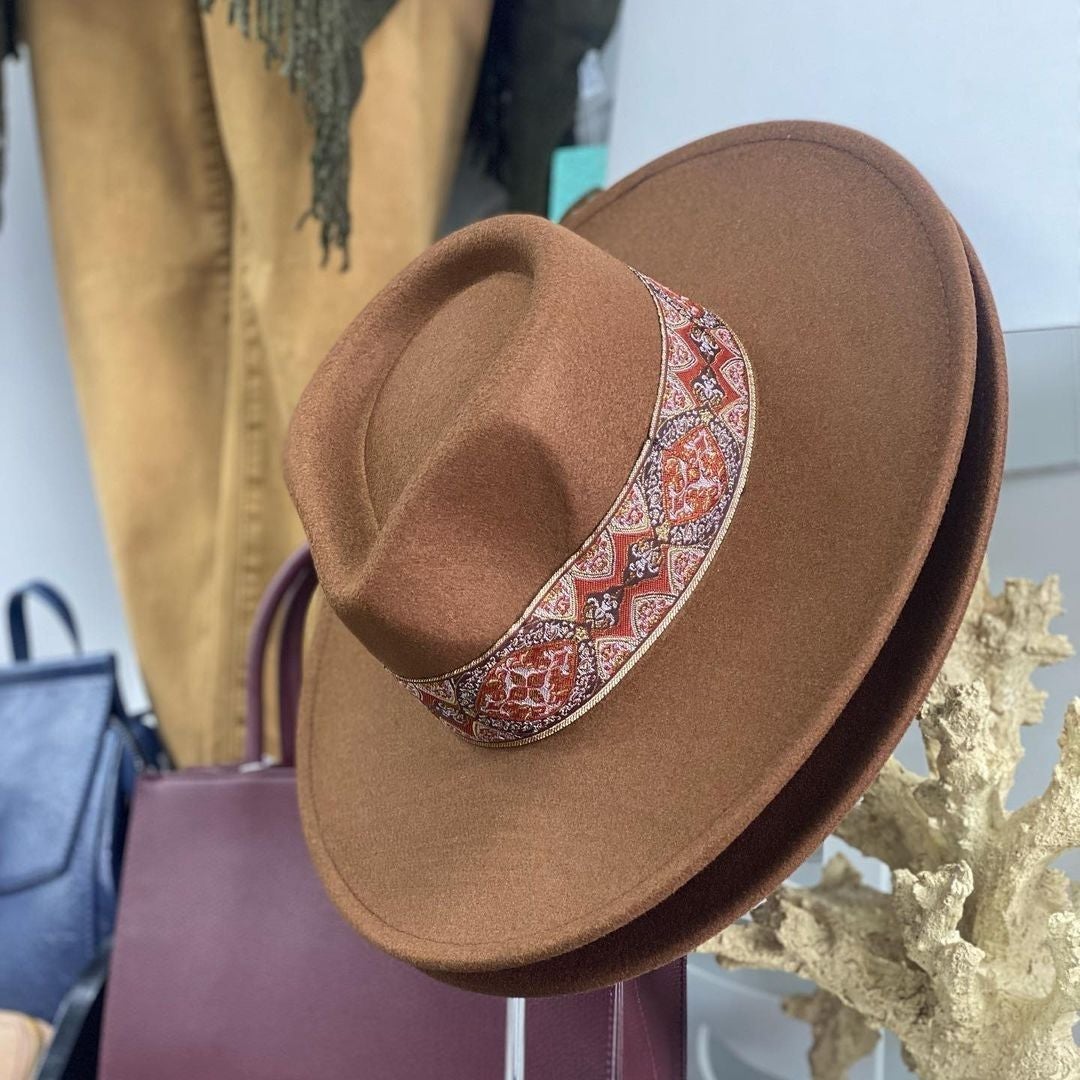 Brown hat
