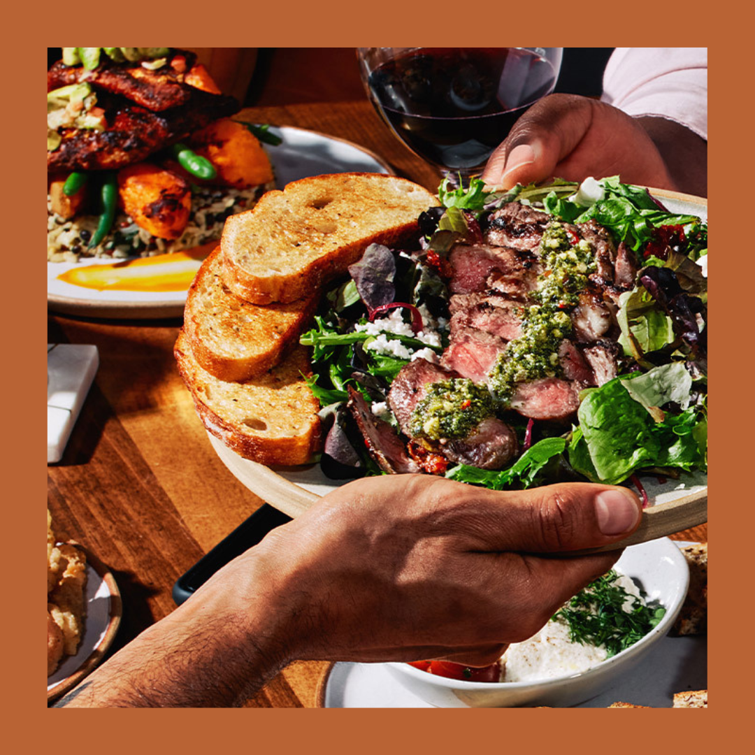A plate of salad