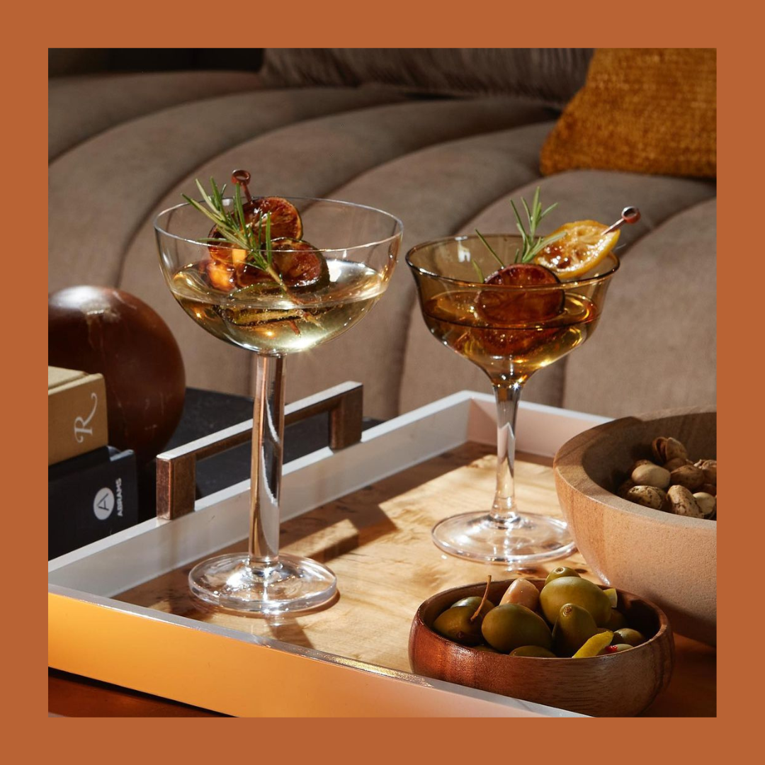 Cocktail glasses