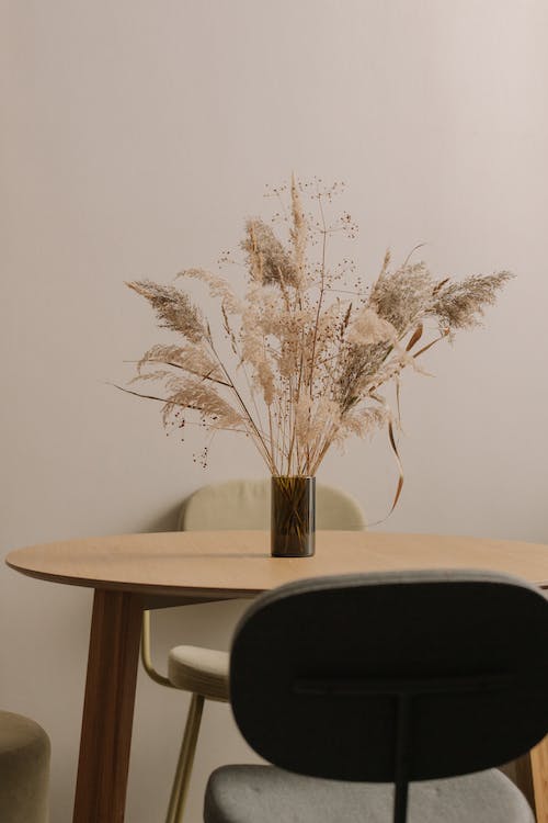 Pampas grass on a table